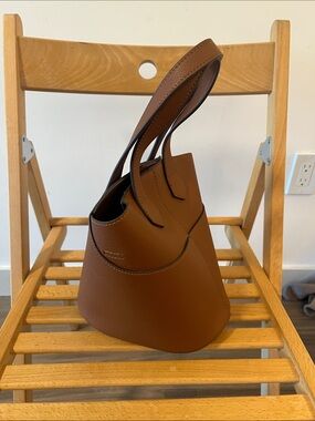 Brown Women's Structured Hand  Bag